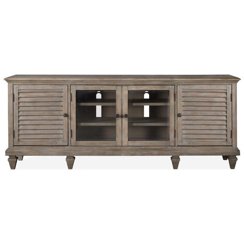 Magnussen Home Lancaster TV Console with Wire Management Reeds